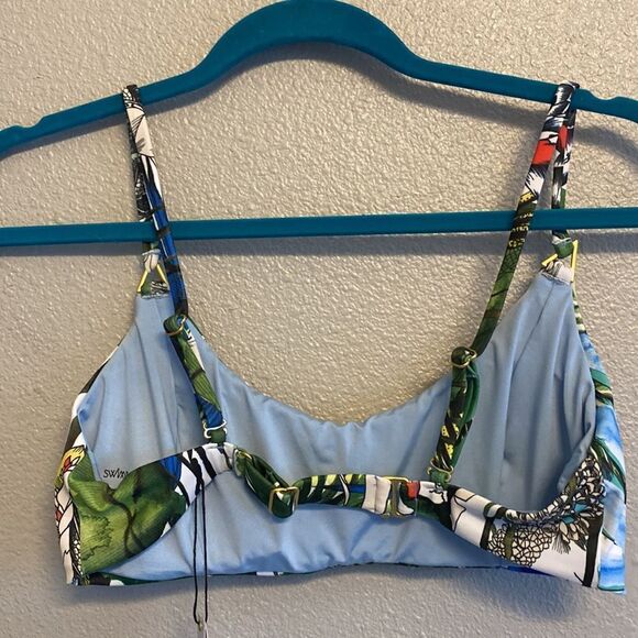 NWT- Swiminista x Christian Lacroix- tropical bikini top- Size Medium - Picture 6 of 9